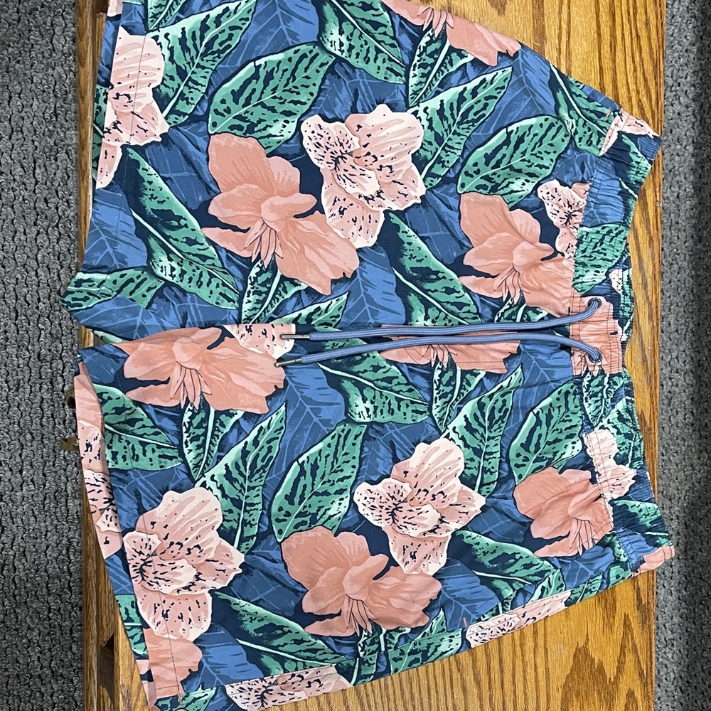 Goodfellow & Co Floral Athletic Shorts - Blue, Pink, Green